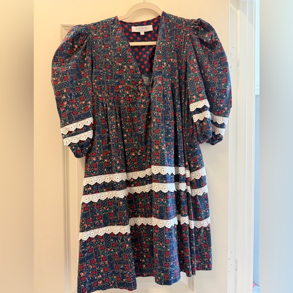 Hunter Bell Multicolor Floral Patchwork Dress